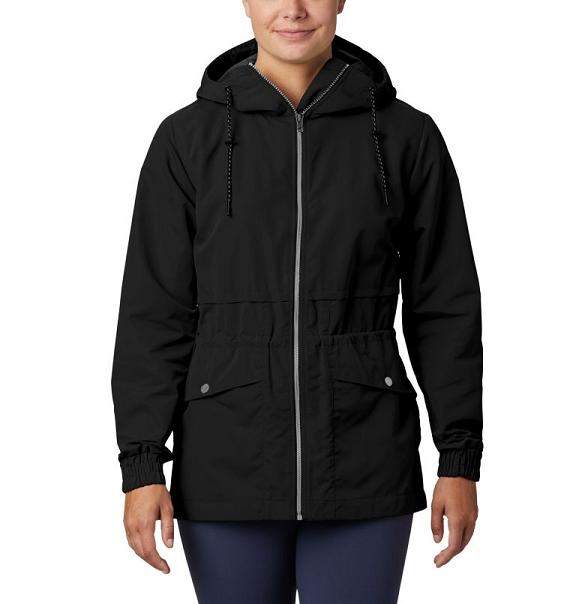 Columbia Womens Rain Jacket Sale UK - Day Trippin Jackets Black UK-62975